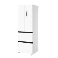 美的 MR-420WUFPZE 420法式多门四门 400L大容量 一级能效 变频风冷 流苏白