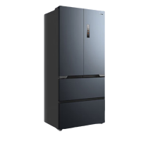 美的 MR-552WUFPZE 多门冰箱 526L 一级能效 变频底部散热 青城灰