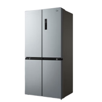 美的 BCD-480WSPZM(E) 对开门冰箱 480升一级能效 双变频 超薄大容量囤货智能家用 榭湖银