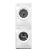 美的 MG100V11FPRO+MH100V11F 洗干一体机 10公斤一级能效变频 除螨除潮 毛屑过滤