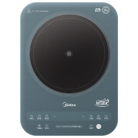 美的 (Midea) 22RB09 电磁炉 2200W大火力 3D悬浮大火铂钻玻璃面板45毫米纤薄机身小巧易收纳