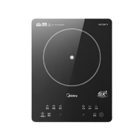 美的 (Midea) 22RB20 电磁炉 2200W大功率电磁灶带锅套装炒锅汤锅一键爆炒触控面板电池炉大火力