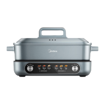 美的(Midea) DHS352899 电火锅 8L 速沸鸳鸯双控锅电煮锅电热锅料理锅电炒锅电蒸锅多功能锅