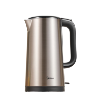 美的(Midea) MK-SH20M121 电水壶 2L全钢无缝双层防烫电热水壶 316L不锈钢1800W大功率烧水壶