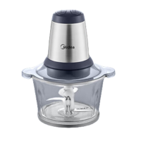 美的(Midea) LZ25Easy225 绞肉机 1.8L 电动多功能料理搅拌饺子肉馅蒜蓉机不锈钢辅食