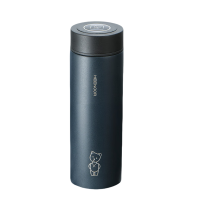 希诺(HEENOOR) XN-9602 保温杯男士不锈钢泡茶杯子商务办公车载水杯 375mL