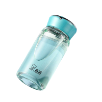 希诺(HEENOOR)XN-6078 玻璃杯单层女士便携小巧可爱杯子夏天水杯简约清新森系泡茶杯 240mL