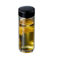 希诺(HEENOOR)XN-6070 单层玻璃杯商务加厚男女士办公泡茶杯耐热便携车载水杯 280mL