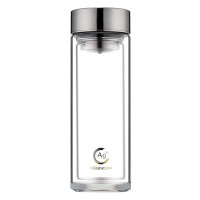 希诺(HEENOOR)XN-1956 玻璃杯男士大容量杯子高颜值车载便携 310ml