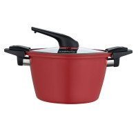 德铂(Debo) DEP-878 格雷斯曼微压锅 家用四角微压锅 燃气灶电磁炉通用