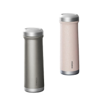 康巴赫(KBH) KH-B48T04 纯钛保温杯 带茶漏男女士高端钛杯子车载办公室礼物水杯