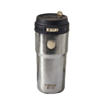 康巴赫(KBH) KH-B52T02 纯钛保温杯 大容量水杯保冷咖啡杯家居馆父亲节礼物 500ml 星河银