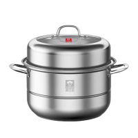 康巴赫(KBH) KBH28TB2 蒸锅 304不锈钢双层 蒸笼复底大汤蒸锅多功能锅具 28cm 燃气灶通用