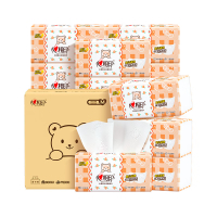 心相印(Mind Act Upon Mind) DT13100(箱装) 生活用纸 婴儿100抽18包装三层立体压花塑装面