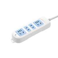 公牛 101(B) 插座/插线板/插排/接线板/拖线板插线板蓝白四孔家用宿舍1.8米*4H