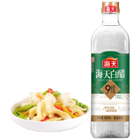 海天 食醋 9度白醋800mL*1瓶 酿造食醋白醋家用厨房炒菜凉拌腌制点蘸调味品
