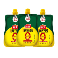 海天 豆瓣酱 0添加黄豆酱300g*3袋 零添加下饭酱 炒菜拌面拌饭调味酱