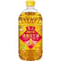 鲁花 香飘万家花生油 1.8L*1桶 5S 压榨一级浓香花生油