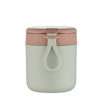 DEBO德铂 DEP-DS379 饭盒 1层 便携早餐杯汤杯带盖上班族餐盒汤罐不锈钢 灰色