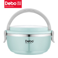 DEBO德铂 DEP-694 饭盒 304不锈钢便当盒麦格 1层 1.4L 不锈钢 灰色