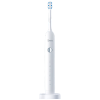 美的(Midea)MC-AJ0101 电动牙刷 男女成人软毛声波全自动 防水感应式充电 MR1系列极地白