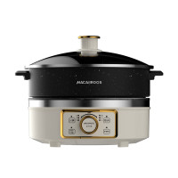 迈卡罗 MC-HG160A 电火锅 5L家用插电一体多功能料理锅电热锅电煮锅304不锈钢