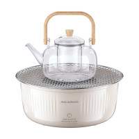 迈卡罗 MC-WL1052 多功能电围炉 家用围炉电围炉室内无烟烤火盆煮茶盘