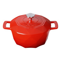 迈卡罗 MC-T22T2 珐琅锅铸铁锅 22CM家用煲汤炖盅砂锅焖焗锅双耳炖煮锅
