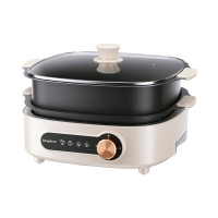 龙的(longde) LD-HG5032 电火锅 多功能锅电火锅家用电炒锅电煮锅多档多功能料理烤肉电热锅