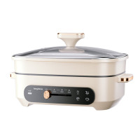 龙的(longde) LD-HG3501 电火锅 涮煎炖蒸煮多功能锅家用电炒锅电煎锅电火锅宿舍小锅学生煮面泡面锅