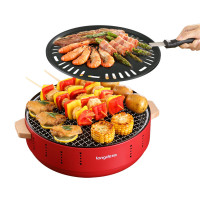 龙的 LD-TK3012 烧烤炉锅 家用烤炉 碳烤炉围炉煮茶炉木炭烤肉炉