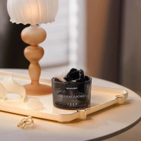 尹谜(YINMI) 小杯水晶扩香石-橙色扩香石*1+桂花精油20ml*1 香薰用品 精油天然水晶扩香石摆件