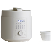 歐萊克 电压力锅 OLK-507D(5L旋钮电压力锅 陶瓷釉内胆 陶白色DYLG00601) 智能触控高压锅电饭锅