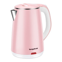 龙的 LD-SH2301 电水壶 2.3L家用双层防烫304不锈钢折叠烧水壶便携式易收纳