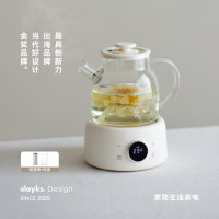 歐萊克 OLK-06-09 养生壶 1L迷你恒温电热水壶办公室多功能煮茶壶 带茶漏、玻璃炖盅、硅胶垫