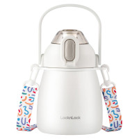 乐扣乐扣(LOCK&LOCK) LHC3311WHT 小清新颜值佳保温水杯 不锈钢轻量潮流渐变车载男女学生随身杯 白色