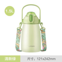 乐扣乐扣(LOCK&LOCK) LHC3312GRN 小清新颜值佳保温水杯 不锈钢轻量潮流渐变车载男女学生随身杯 绿色