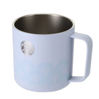 星巴克 青雾梦影款不锈钢桌面杯 470ml复古不锈钢保温随行杯