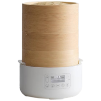 歐萊克 OLK-03-06(智能款竹笼电蒸锅 三层一盖发热盘304不锈钢DZG03008)电火锅 早茶蒸煮蒸包子神器