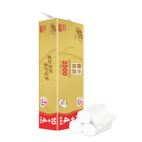 清风 原木金装4层2.5千克*14无芯卷纸 纸品 擦手纸卫生纸厕纸亲肤柔软纸巾