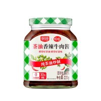 厨邦 220g茶油香辣牛肉酱 调味品 拌饭拌面酱调味酱下饭酱酱料