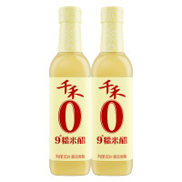 千禾 9度糯米醋500ml*2瓶 调味品组合装 厨房调味料 粮食酿造 玻璃瓶装家用