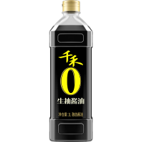 千禾 黄豆生抽酱油1L*1瓶 调味品 零添加酱油纯酿生抽炒菜凉拌点蘸 生抽酿造酱油