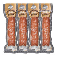 俄瓦斯号 金丝肉卷340g*4袋 方便速食 东北精制红肠 熟即食午餐肉罐头肘子肉卷下酒菜