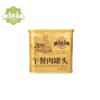 俄瓦斯号 午餐肉罐头(金色盒)340g*2罐 方便速食 猪肉午餐肉罐头即食囤货三明治速食火锅火腿野餐应急食品