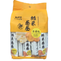 来伊份(LYFEN) 糙米卷蛋黄味180g*3包 休闲零食 早餐蛋黄味 糙米谷物能量棒 小包装办公零食