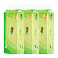 心相印 3RW710(提装)卷纸 茶语丝享系列70克10粒装四层无芯卫生纸*3提装 洁净卫生