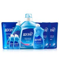 蓝月亮 亮白薰2kg+亮白薰袋500g*2+手洗1kg+神器500g+手洗袋500g+80g*2 洗衣液套装