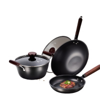 张小泉春和精铁锅具三件套C35910100(新品)