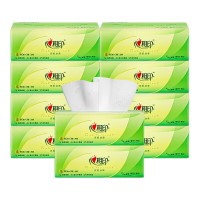 心相印10DT15100(包装)心相印茶语丝享100抽三层塑装纸面巾10包*1提